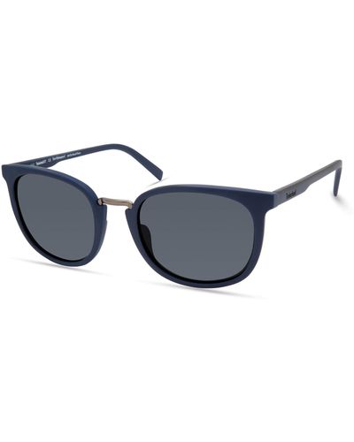 Timberland TBA9270 Polarized Round Sunglasses - Noir