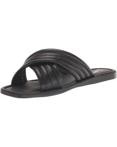 Seychelles Word Slide Sandal - Black