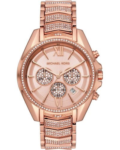 Michael Kors Whitney Quartz Watch With Stainless Steel Strap - Pink