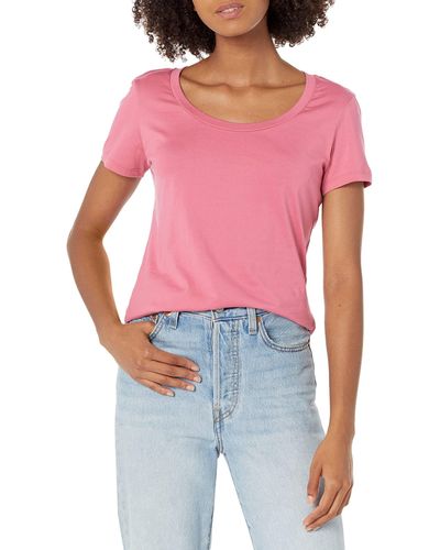 Theory Tiny Scoop Tee - Red