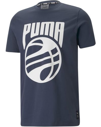 PUMA Basket Ball Tee Shirt - Blue
