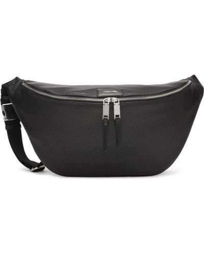 Calvin Klein Moss Organizational Large Sling Belt Bag - Black