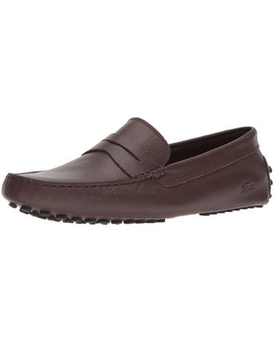 Lacoste Mens Concours Driving Style Loafer - Black