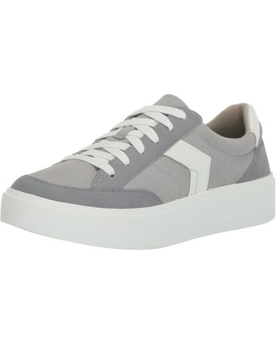 Dr. Scholls S Madison Lace Platform Lace Up Sneaker Grey/white 9.5 M - Gray