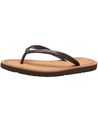 Volcom Can't Miss Creedlers Sandal,brown,10 M Us