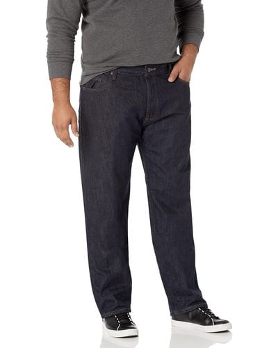 Nautica S Big And Tall Relaxed Fit Jeans - Black