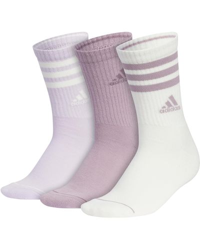 adidas 3-stripe Crew Socks - Purple