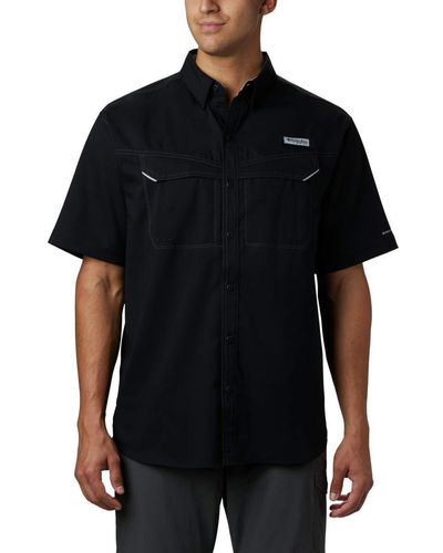 Columbia Pfg Low Drag Offshoretm Short Sleeve Shirt - Black