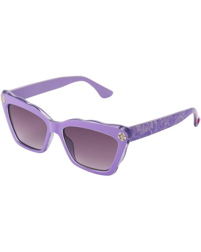 Betsey Johnson Free Spirit Cateye Sunglasses - Purple