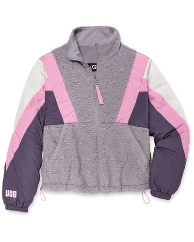 UGG ® Kieren ®fluff / Nylon Jacket Fleece/nylon - Purple