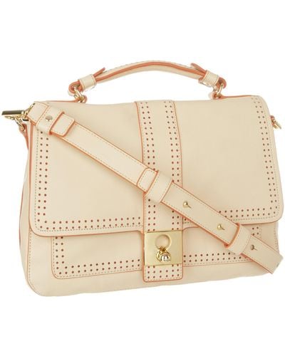 Orla Kiely Punched Dot Detail Leather Rosemary Bag - Metallic