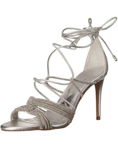 Vince Camuto Footwear Aimery Wrap Around Ankle Dress Sandal Heeled - Gray