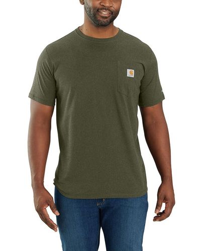 Carhartt Force Relaxed Fit Midweight Short-sleeve Pocket T-shirt - Green