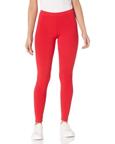 American Apparel Cotton Spandex Jersey Legging - Red