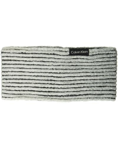 Calvin Klein Tonal Knit Headband - Black