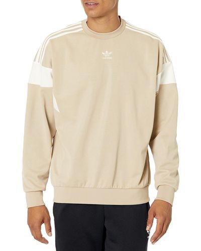 adidas Originals Adicolor Classics Cut Line Crew Sweatshirt - Natural