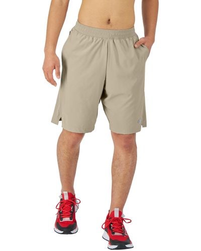 Champion , Mvp, Moisture Wicking, Gym , Athletic Shorts, 9", Arctic Cold Beige Hd C Logo, X-large - Natural