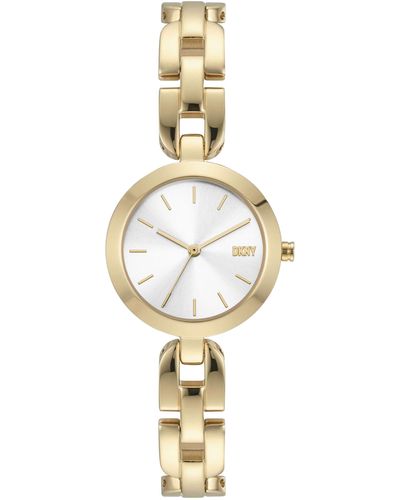 DKNY City Link Three-hand Gold-tone Stainless Steel Watch - Metallic