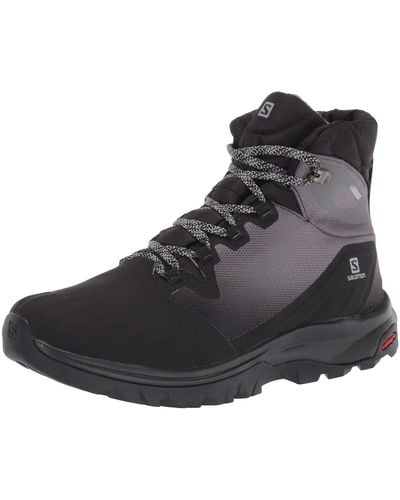 Salomon Vaya Blaze Thinsulate Clima Waterproof Hiking Boots For Snow - Black