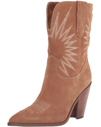 Marc Fisher Rogers Western Boot - Brown