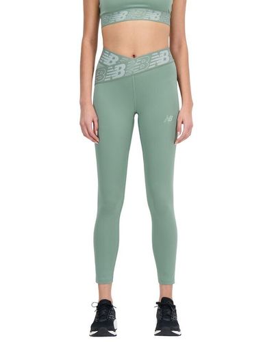 New Balance Relentless Crossover High Rise 7/8 Tight - Green