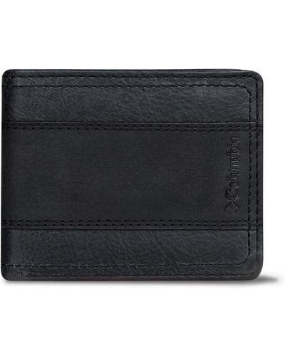 Columbia Two Tone Passcase Wallet - Black