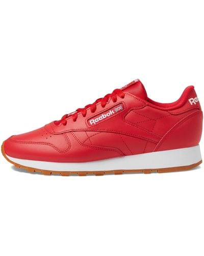 Reebok Unisex Adult Classic Leather Sneaker - Red