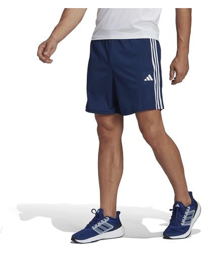 adidas Train Essentials Piqué 3-stripes Training Shorts - Blue