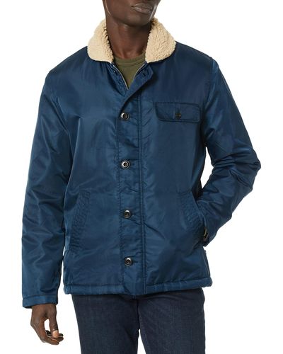 AG Jeans Holt Shearling Lined Jacket - Blue