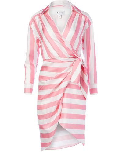 MILLY Stripe Dress - Pink