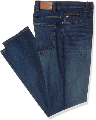 Tommy Hilfiger Big And Tall Relaxed Fit Stretch Jeans - Blue