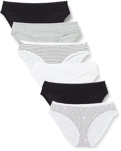 Amazon Essentials Bikinihose aus Baumwolle - Weiß
