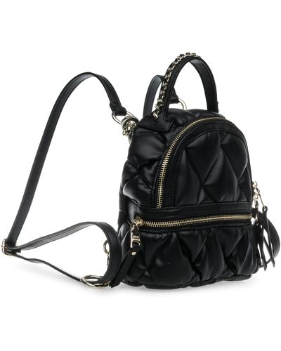 Steve Madden Quelle Quilted Mini Backpack - Black
