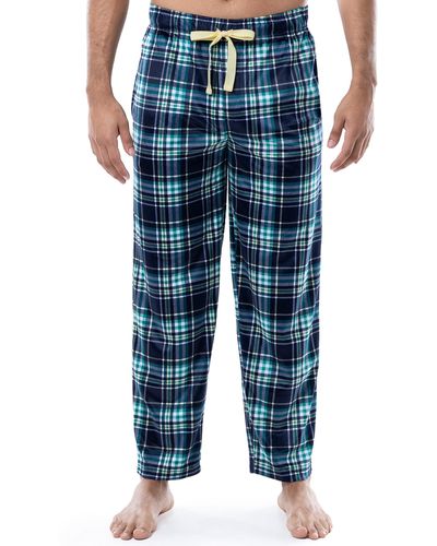 Izod Lite Touch Fleece Sleep Pajama Pant - Blue