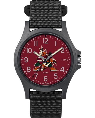 Timex Nhl Pride 40mm Watch – Arizona Coyotes With Black Fastwrap - Red