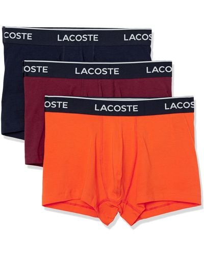 Lacoste Men's Casual Classic 3 Pack Cotton Stretch Colorful