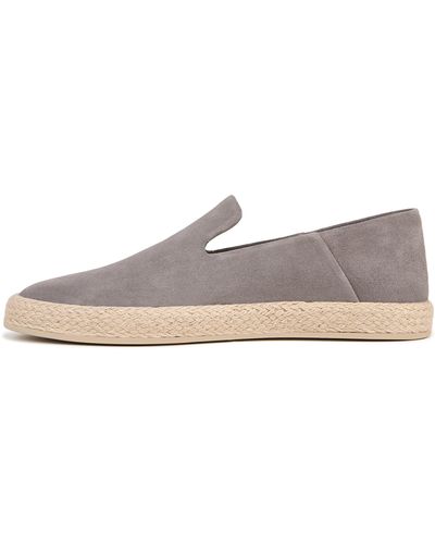 Vince S Emmitt Casual Slip On Loafer Smoke Gray Suede - Multicolor