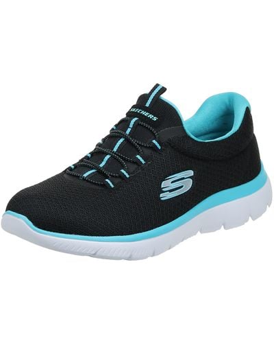 Skechers Summits Black/turquoise 7 - Blue