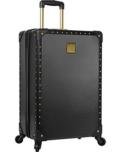 Vince Camuto Jania 3 Piece Spinner Luggage Set In Black/gold