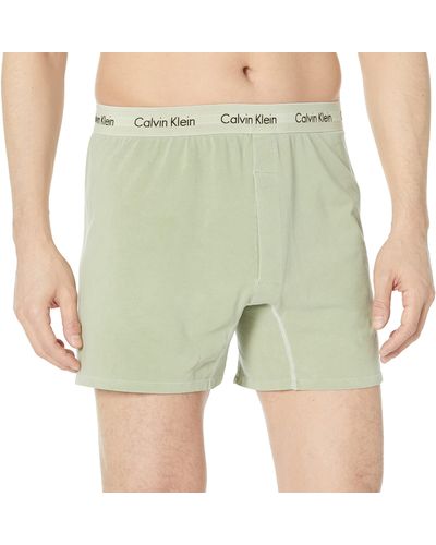 Calvin Klein Cotton Stretch Mineral Dye Boxer - Green