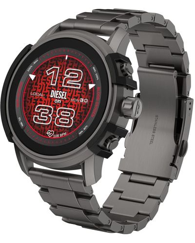 DIESEL Griffed Gen 6 45mm Stainless Steel Touchscreen Smart Watch - Metallic