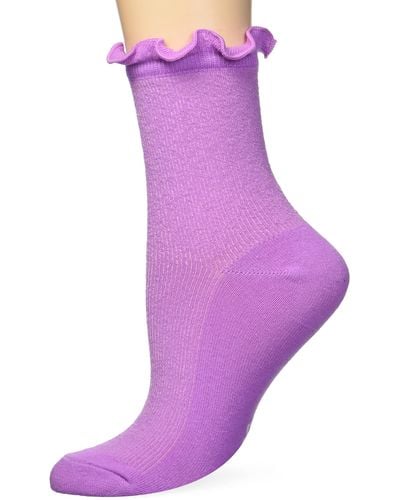 UGG Karsyn Lettuce Edge Sock - Purple