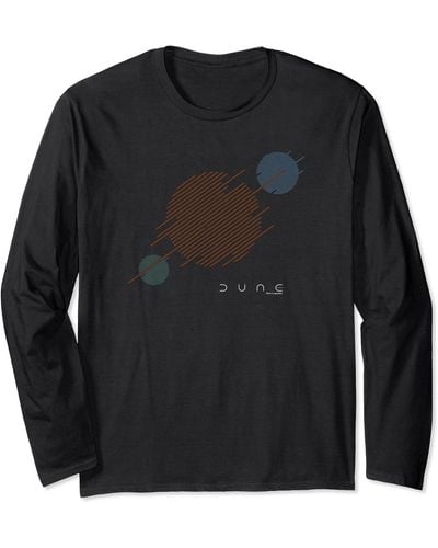 Dune Dune Universe Planets Logo Long Sleeve T-shirt - Black
