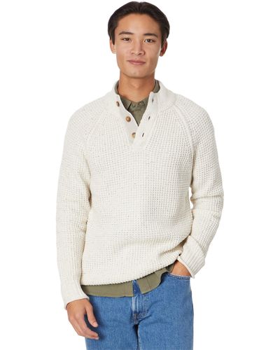 Lucky Brand Nep Mock Neck Sweater - White