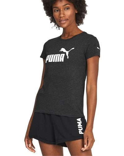 PUMA Womens Essentials Tee T Shirt - Black