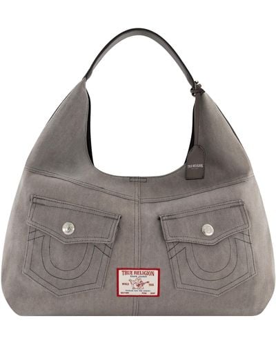 True Religion Shoulder Bag Purse - Gray