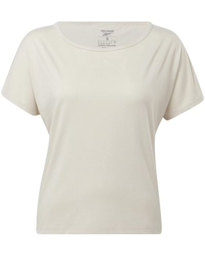 Core 10 By Reebok Plus Size Yoga-inspired Short Sleeve Crop Tee - White