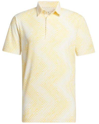 adidas Ultimate365 Allover Print Polo Shirt - Yellow