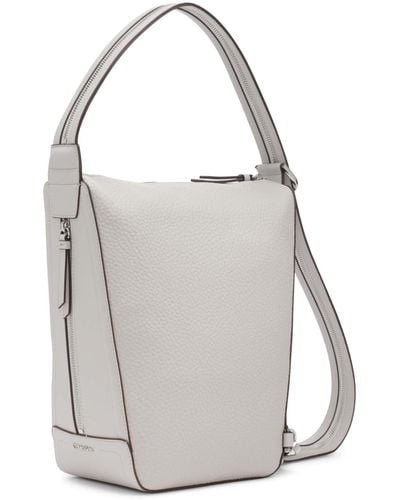 Calvin Klein Moss Convertible Sling Backpack & Hobo Shoulder Bag - Gray