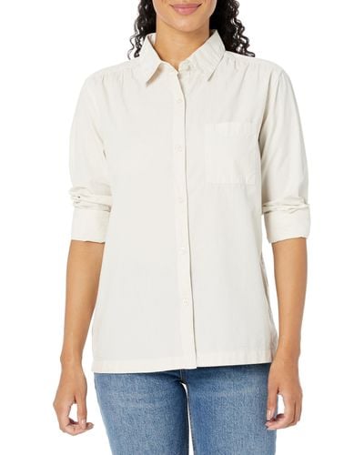 Dockers Regular Favorite Long Sleeve Collared Shirt - White